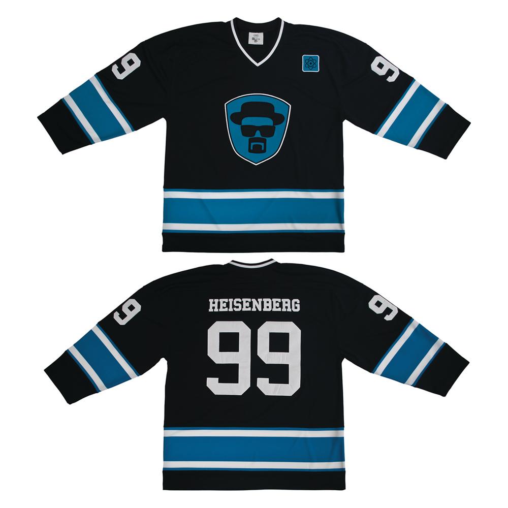 Breaking Bad Heisenberg Black Blue Hockey Jersey